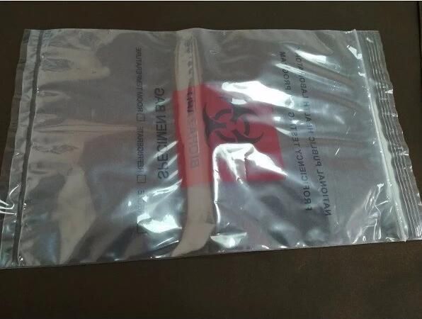 LDPE Laboratory Specimen Collection Transport Bag with Document Pouch