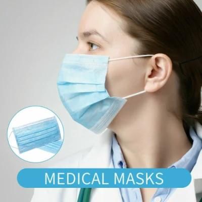 Medical 3ply Disposable Mouth Nose Dental Masks 3 Ply Disposable Medical Face Masks