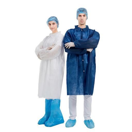 Disposable Visitor Lab Coat PP Non Woven