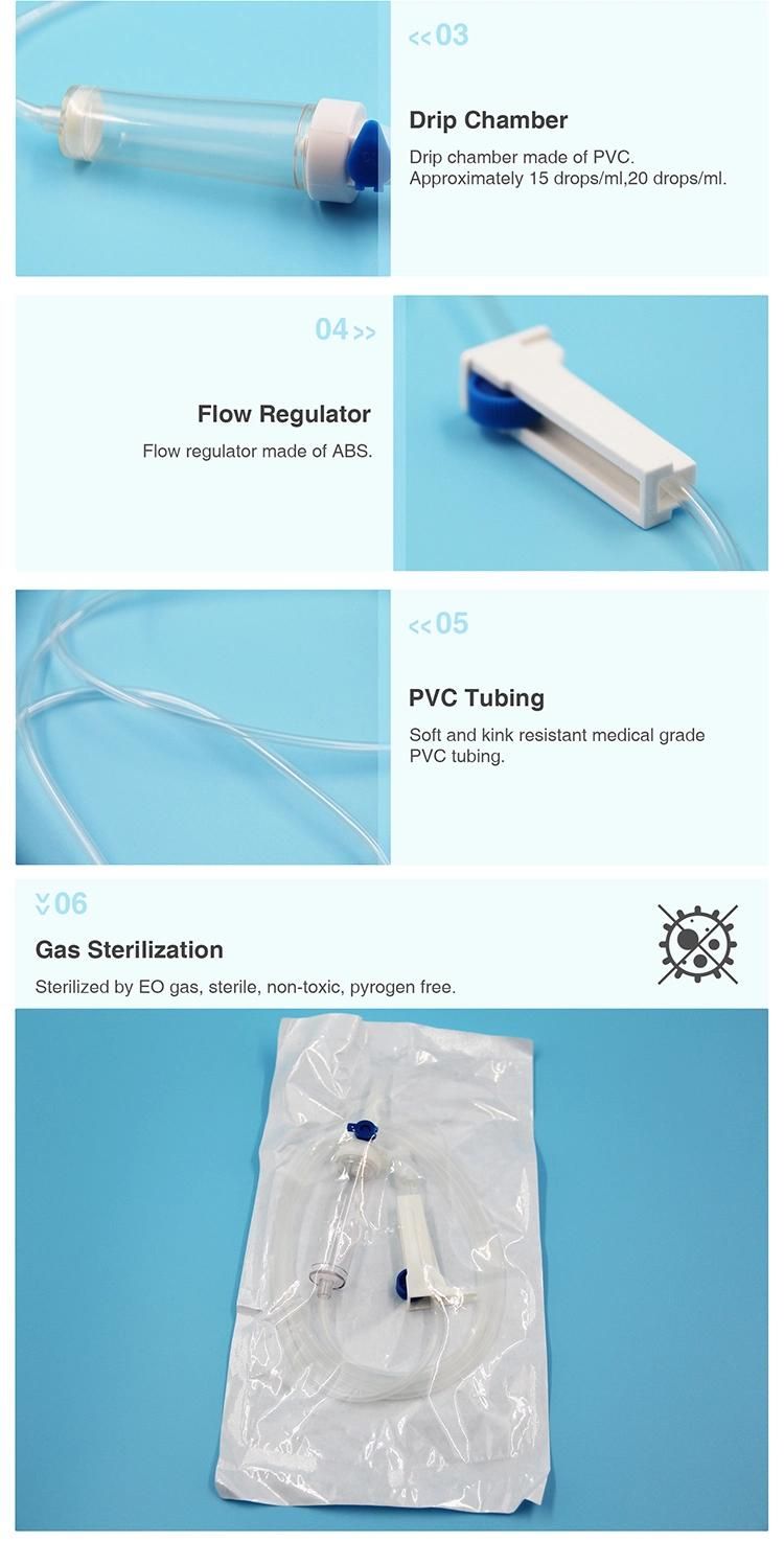 IV Infusion Pump Medical Disposable Set with Flow Regulator Production Line