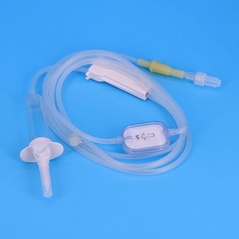 China Zhenfu Free_PVC Disposable with Needle Y Connector TPE Precision Infusion IV Set