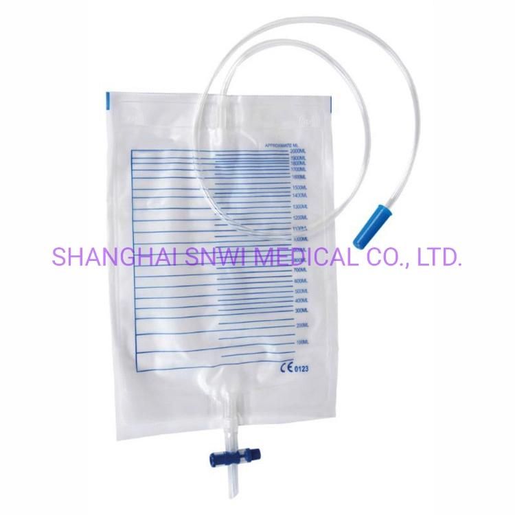 High Quality Medical Disposable Sterile Urinary Collection Bag/Urine Bag with Pull Push Valve