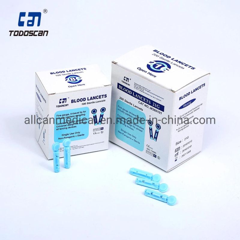 Disposable 21g 23G 26g 28g 30g Twist Blood Lancet