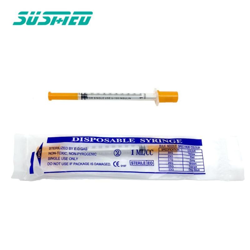 CE 1ml 2ml 3ml Disposable Medical Vaccine Syringe