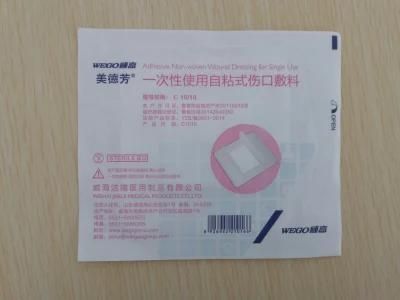 Adhesive Non-Woven Wound Dressing for Single Use