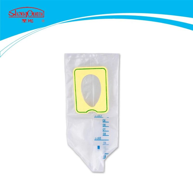 100ml 200ml CE ISO Approved Good Quality Medical Baby Pediatric Urine Bag