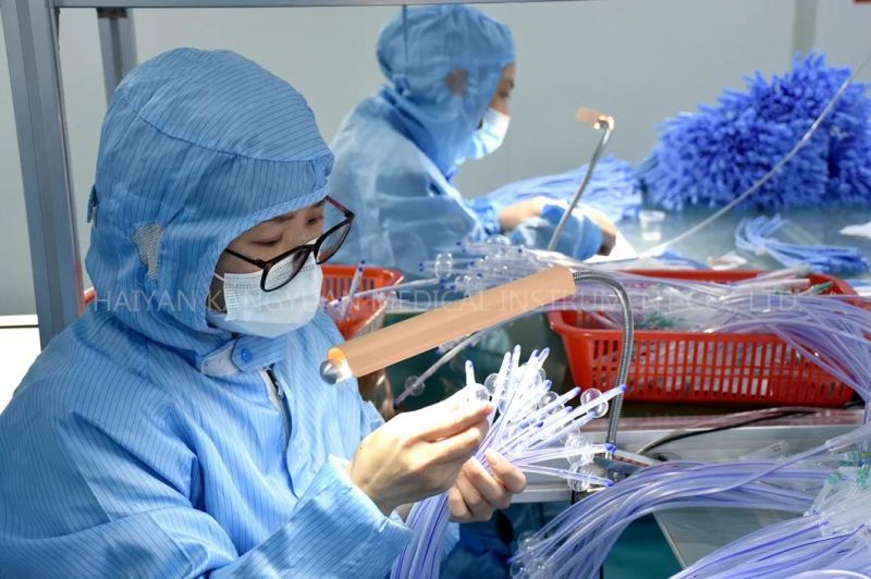 3 Way/ 4 Way Silicone Foley Catheter Round Tipped for Temperature Management with Temperature Sensor Probe