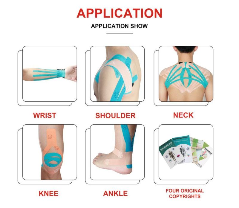 High Quality Muscles Care Athletic Physio Therapeutic Tape Kinesiotape