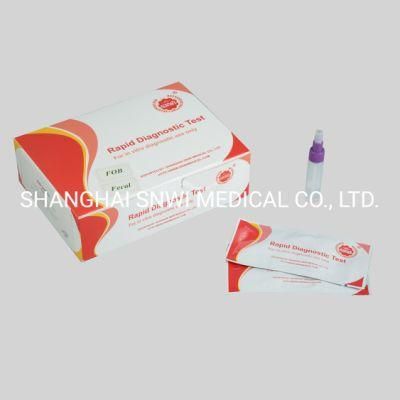 High Accuracy One Step Rapid Diagnostic Test Kits Fecal Occult Blood Fob Test (Cassette/Uncut Sheet)