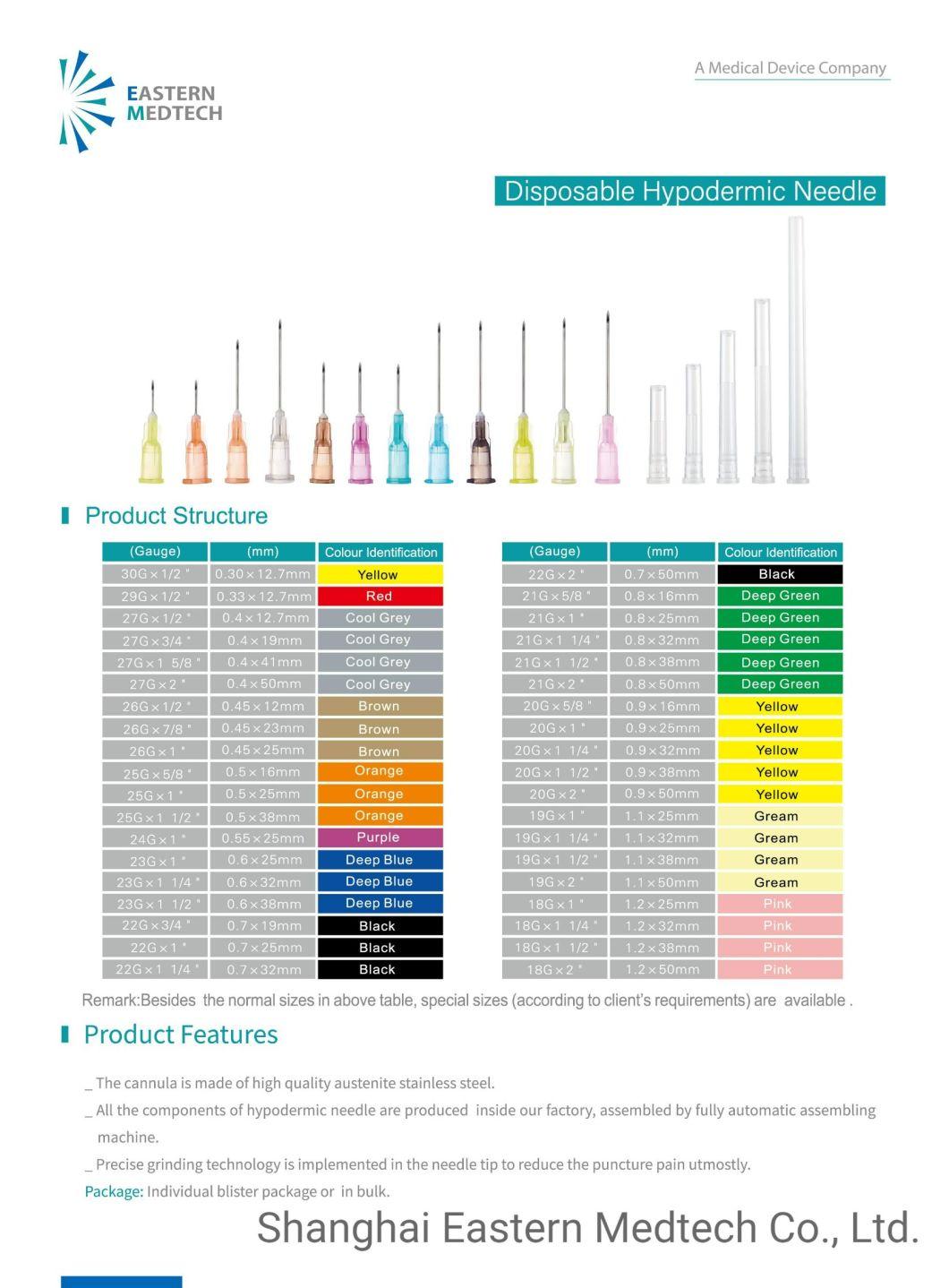 Full Range Customized ISO Standard Medical Grade Cosmetic Use Hypodermic Needle