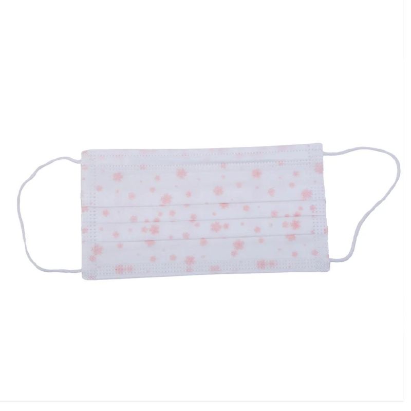 Customized Unique Pattern and Elastic Ear-Loop 3 Ply Disposable Face Mask