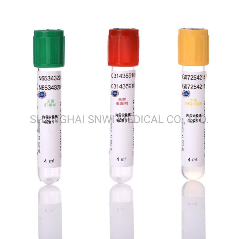 CE&ISO Certificate Disposable Medical Blood Glucose Collecting Vessel (Blood Collection Tube)