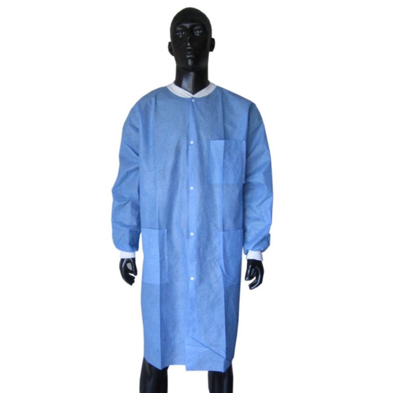 PP Nonwoven Doctor Lab Coat Protective Doctor Uniform