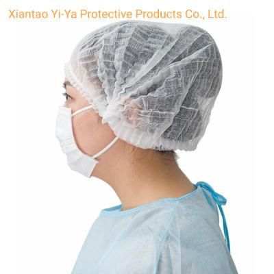 Disposable Non Woven Bouffant Head Cap / Clip Cap / Non Woven Caps