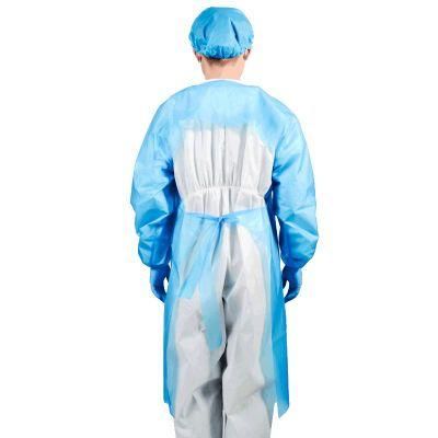 Hot Sealing Blue Disposable CPE Gowns Waterproof Plastic Apron CPE Isolation Gown