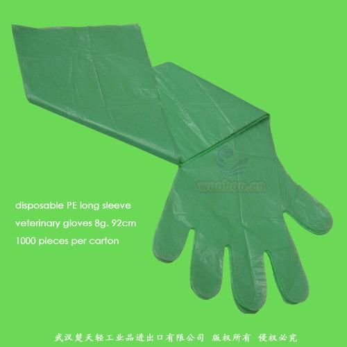 Disposable PE Veterinary Gloves with Long Sleeves for Animals