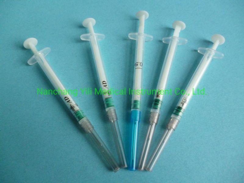 1ml Syringe Disposable Auto Disable Bcg Vaccine Syringe