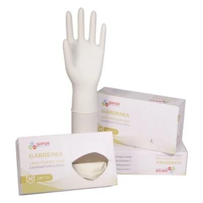 China Latex Gloves Disposable Powder and Powder Free Examination