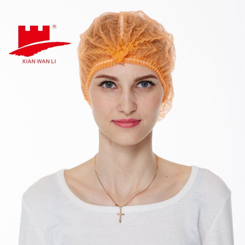 Cheapest Disposable Non Woven Mop Cap/ Bouffant Cap Manufacturer