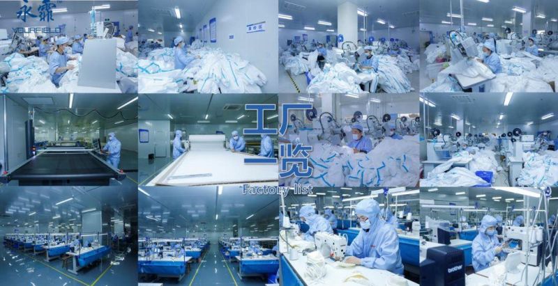 Laboratory Hospital Used Disposable Isolation Gown Manufacture