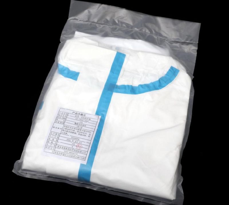 Blue White, Disposable, Customized, Size 180mm, 185mm, Medical, Safety, Hospital, Protective, PP, Coverall