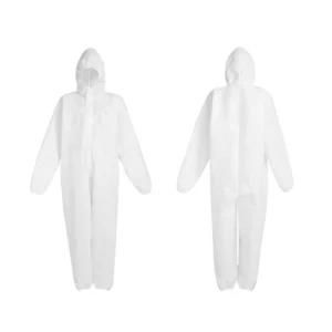 Disposable Protective Coverall Supply Against Chemical Splashes with Blue Strips Surgical Isolation Gown