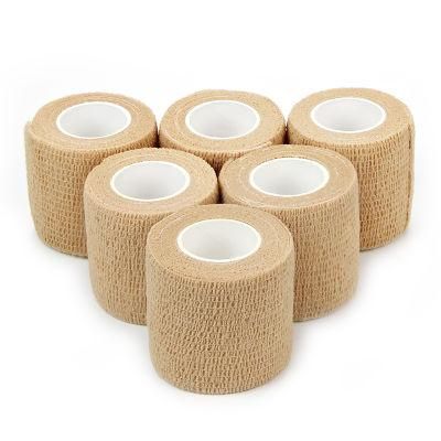 Bulk Wholesale Paw Printing Vet Wrap Elastic Self Adhesive Medical Cohesive Bandage