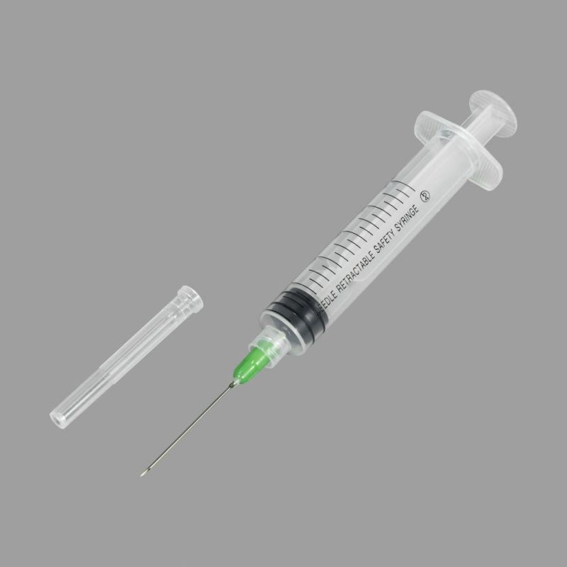 Hot Selling Manufacture 1 Ml Disposable Syringe Luer Lock for Vaccine with Needle & Safety Needle FDA 510K CE&ISO