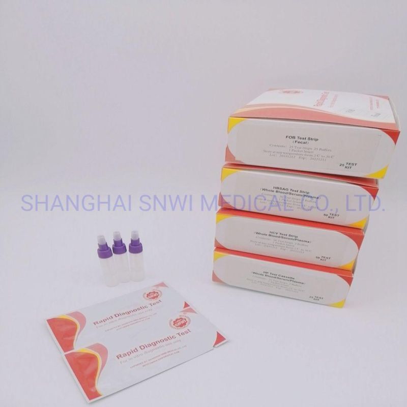 Antibody Rapid Test Kit Diagnostic Single Use Immunodeficiency for Hbsag