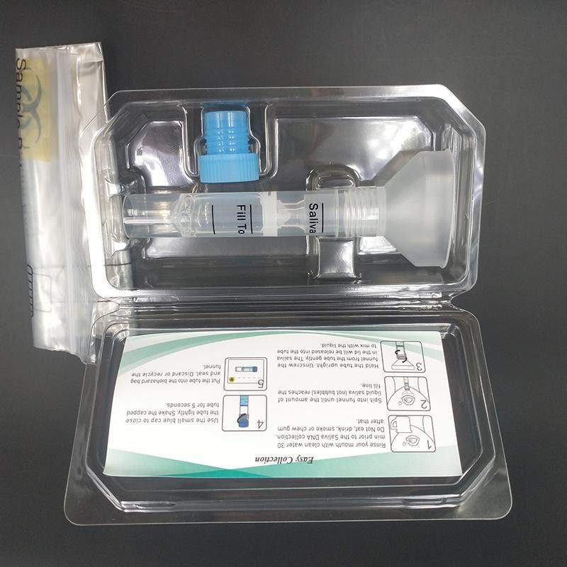 CE/ISO Certified Disposable Integrated Saliva Collection Kit Saliva Collector for Virus DNA/Rna Test