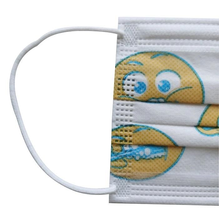 Wholesale Breathable Medical Cartoon Design Bacterial Protective Disposable 3 Ply Surgical Face Mask for Kids Manufacturer Mask