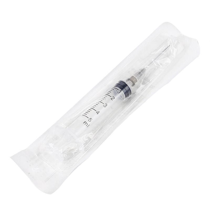 High Quality CE 5ml Medical Injection Sterile Syringe with Needle