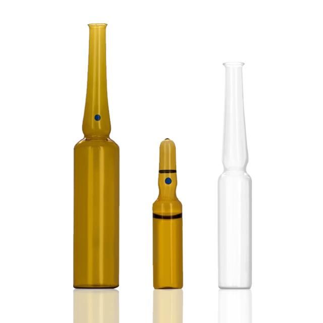 Medical Disposable Amber/Clear Glass Ampoule Vial Bottles Pharmaceutical Ampoule Bottles for Liquid