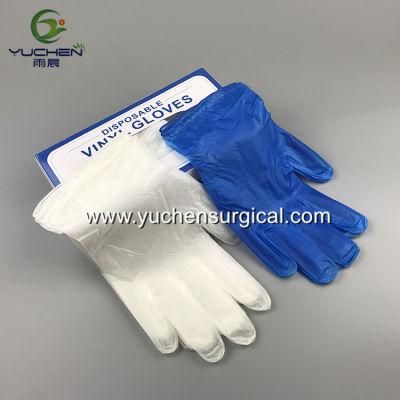 Factory Disposable Powder Free/Powder Vinyl Gloves for Food Service/Medical