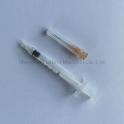 Eto Sterilized Auto Disable Vaccine Syringe with Mounted Needle