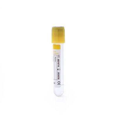 OEM Service 3ml/4ml/5ml/6ml/7ml/9ml/10ml PET Glass Plastic Yellow Cap Gel and Clot Activator Tube