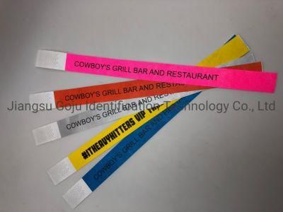 20mm Width Wristbands Tyvek Bracelet ID Band