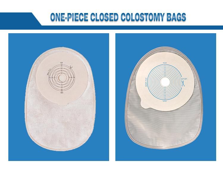 Hydrocolloid Adhesive Nonwoven Border Skin Barrier for Two-Piece Colostomy Bag