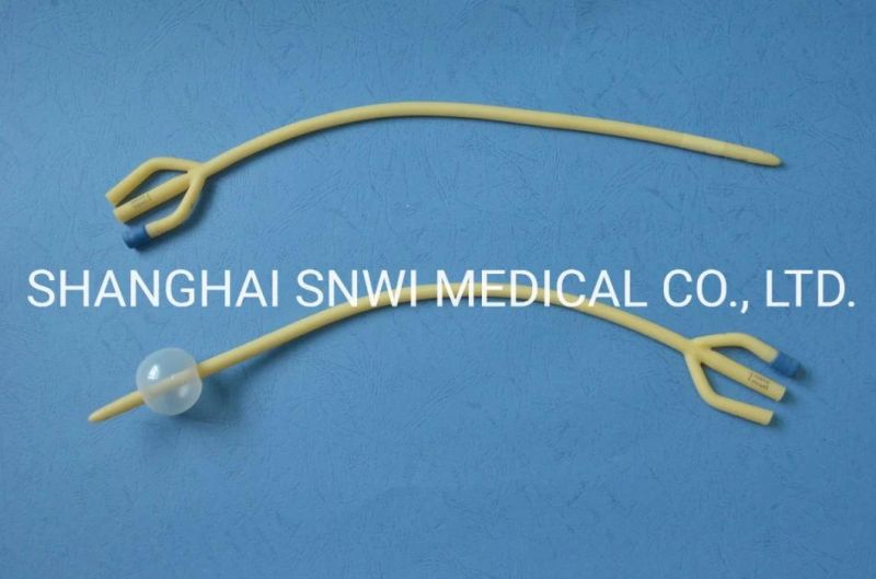 Medical Silicone Coated Eo Sterile Urethral Catheter Latex Foley Catheter Urethral Probe Latex Catheter