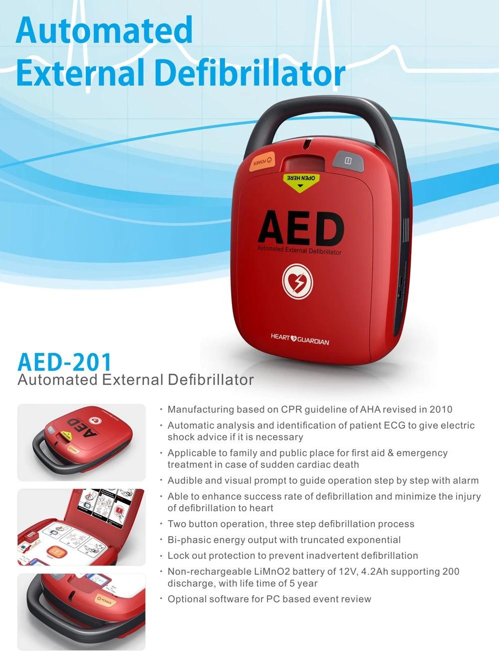 Hospital First Aid Portable External Aed Defibrillator