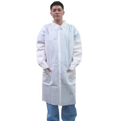 High Quality Popular White SMS Lab Coat, Cheap