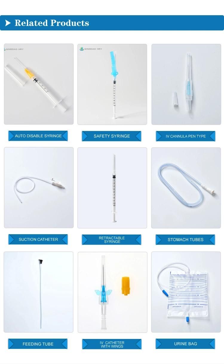 Vaccine Syringe Luer Slip Luer Lock Disposable Medical Syringe with Needle & Safety Needle Eo Sterile CE&ISO