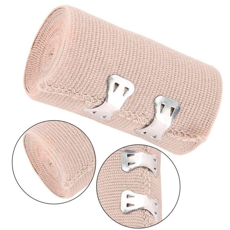 Medical High Compression 90g Rubber Complexion Elastic Cohesive Bandage