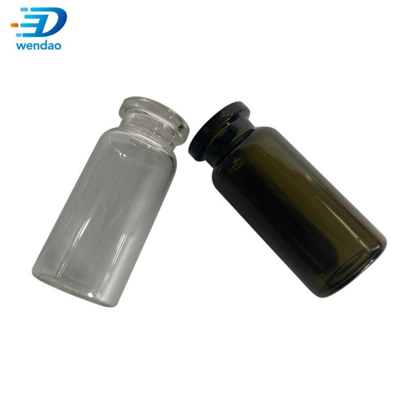 High Quality Airtight 1ml 2ml 5ml 10ml Sterile Glass Vial with Aluminum Cap Bottle for Printing Pharmaceutical Steroid Packaging Labels and Boxes for 10ml Vial