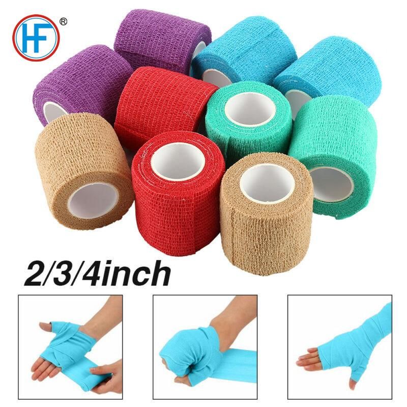 Mdr CE Approved Self Adhesive Bandage Assorted Color Breathable Cohesive Bandage