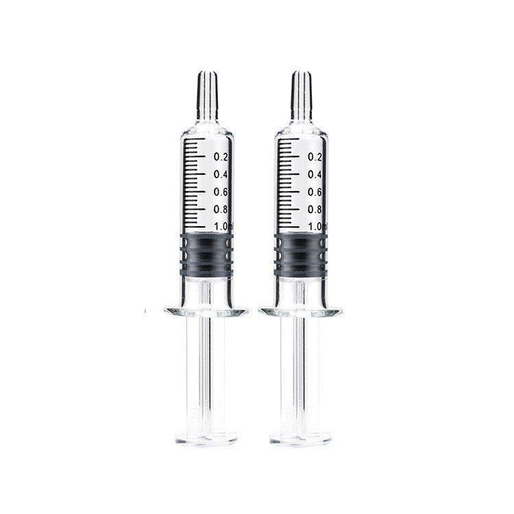 Glass Syringe Lure Lock Syringe Borosilicate Glass Prefillable Syringe 1ml/2.5ml/3.5ml/5ml Optional Capacity Beauty