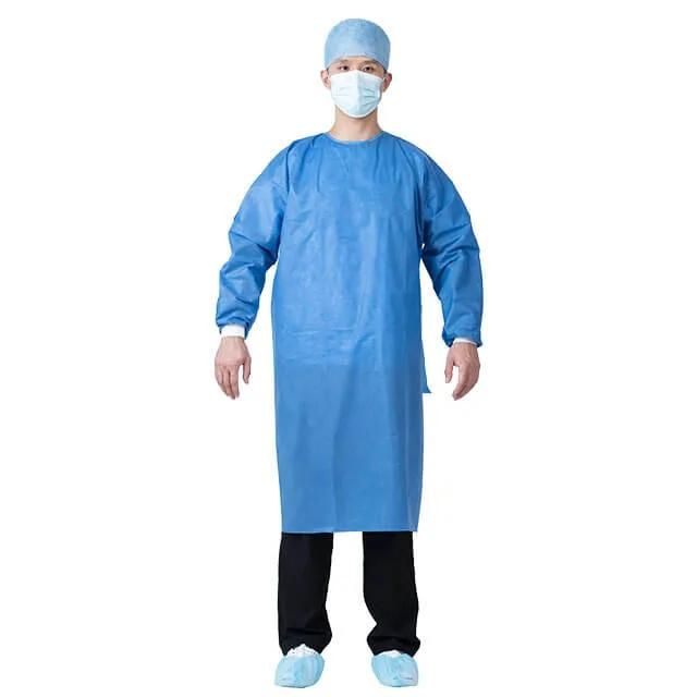 AAMI Level 3 Waterproof Non Woven Cotton Skin Supply Operating Protective Gown