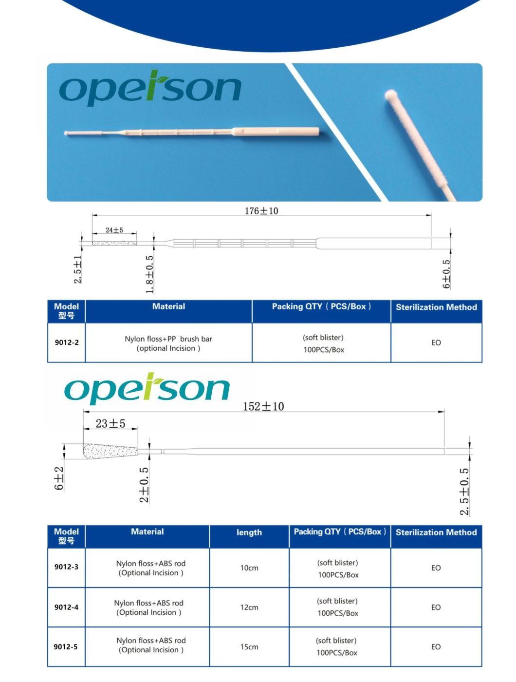 Medical Cotton Oral Nasal Thoat Sample Swab for Nose Throat Sampling Swabcavity Otolaryngology