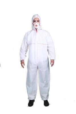 Disposable Type 5-6 Microporpos Coverall Bound Seams with European Standard