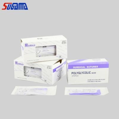 China Manufacturers Medical Polyester Nylon Non Absorbent Polypropylene Proline Braided Surgical Suture with Needle